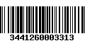 Código de Barras 3441260003313