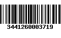 Código de Barras 3441260003719