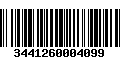 Código de Barras 3441260004099