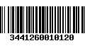 Código de Barras 3441260010120