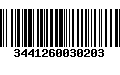 Código de Barras 3441260030203