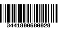 Código de Barras 3441800680028