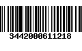 Código de Barras 3442000611218