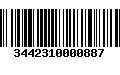 Código de Barras 3442310000887