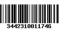 Código de Barras 3442310011746