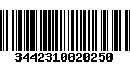 Código de Barras 3442310020250