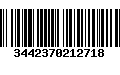 Código de Barras 3442370212718