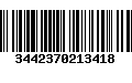 Código de Barras 3442370213418