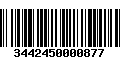 Código de Barras 3442450000877