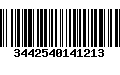 Código de Barras 3442540141213