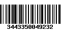 Código de Barras 3443350049232