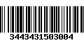 Código de Barras 3443431503004