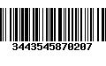 Código de Barras 3443545870207