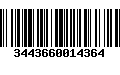 Código de Barras 3443660014364