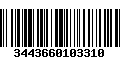 Código de Barras 3443660103310