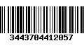 Código de Barras 3443704412057