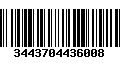 Código de Barras 3443704436008