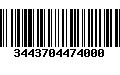 Código de Barras 3443704474000