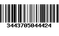 Código de Barras 3443705044424