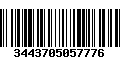 Código de Barras 3443705057776