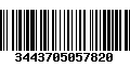 Código de Barras 3443705057820