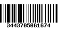 Código de Barras 3443705061674