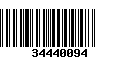 Código de Barras 34440094