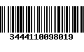 Código de Barras 3444110098019