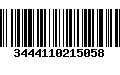 Código de Barras 3444110215058