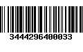 Código de Barras 3444296400033