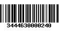 Código de Barras 3444630000240