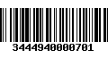 Código de Barras 3444940000701