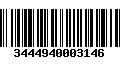 Código de Barras 3444940003146