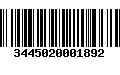 Código de Barras 3445020001892