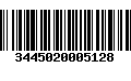 Código de Barras 3445020005128