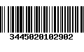 Código de Barras 3445020102902