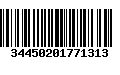 Código de Barras 34450201771313