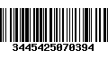 Código de Barras 3445425070394