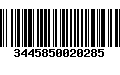 Código de Barras 3445850020285