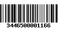 Código de Barras 3446500001166