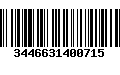 Código de Barras 3446631400715