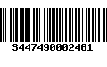 Código de Barras 3447490002461