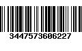 Código de Barras 3447573606227