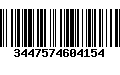 Código de Barras 3447574604154