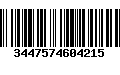 Código de Barras 3447574604215