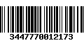 Código de Barras 3447770012173