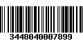 Código de Barras 3448040007899