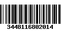 Código de Barras 3448116802014