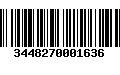 Código de Barras 3448270001636