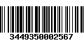 Código de Barras 3449350002567